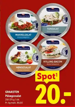 Lidl GRAASTEN Pålægsssalat tilbud