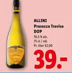 Lidl ALLINI Prosecco Treviso DOP tilbud