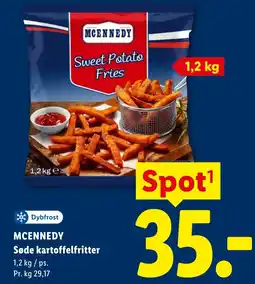 Lidl MCENNEDY Søde kartoffelfritter tilbud