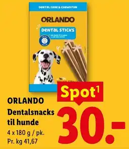 Lidl ORLANDO Dentalsnacks til hunde tilbud