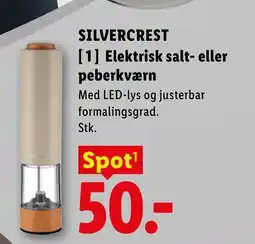 Lidl SILVERCREST Elektrisk salt- eller peberkværn tilbud
