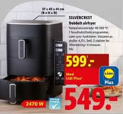 Lidl SILVERCREST Dobbelt airfryer tilbud