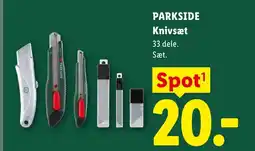 Lidl PARKSIDE Knivsæt tilbud