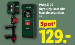 Lidl PARKSIDE Krydslinjelaser eller laserafstandsmåler tilbud