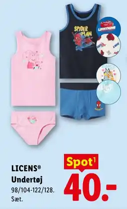 Lidl LICENSⓇ Undertøj tilbud