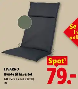 Lidl LIVARNO Hynde til havestol tilbud