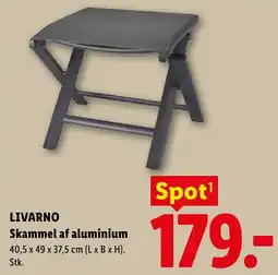 Lidl LIVARNO Skammel af aluminium tilbud