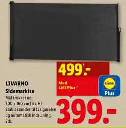 Lidl LIVARNO Sidemarkise tilbud