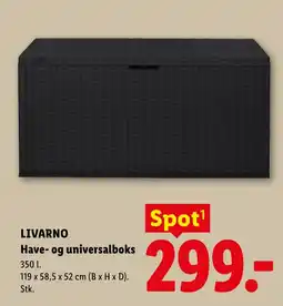 Lidl LIVARNO Have- og universalboks tilbud