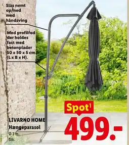 Lidl LIVARNO HOME Hængeparasol tilbud
