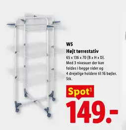Lidl W5 Højt tørrestativ tilbud