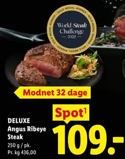 Lidl DELUXE Angus Ribeye Steak tilbud