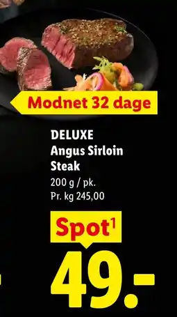 Lidl DELUXE Angus Sirloin Steak tilbud