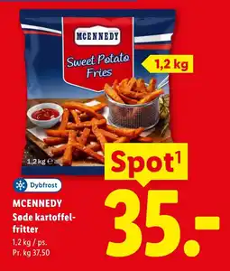Lidl MCENNEDY Søde kartoffel- fritter tilbud
