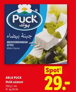 Lidl ARLA Puck Hvid salatost tilbud