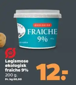 Netto LØGISMOSE Økologisk fraiche 9% tilbud