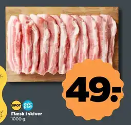 Netto Flæsk i skiver tilbud