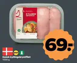 Netto Dansk kyllingebrystfilet tilbud
