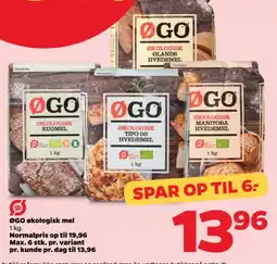 Netto ØGO Økologisk mel tilbud
