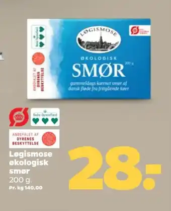 LØGISMOSE Økologisk smør