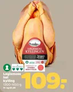 Netto LØGISMOSE Hel kylling tilbud