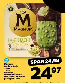 Netto MAGNUM La-pistache is 3-pak tilbud