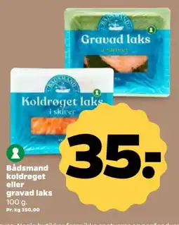 Netto BÅDSMAND Koldrøget eller gravad laks tilbud