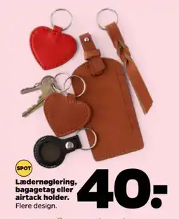 Netto Lædernøglering, bagagetag eller airtack holder tilbud