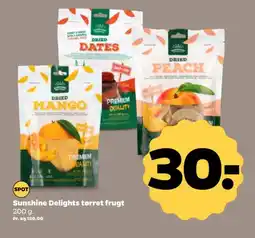 Netto SUNSHINE Delights tørret frugt tilbud