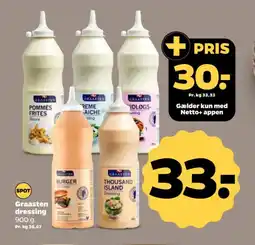 Netto GRAASTEN Dressing tilbud