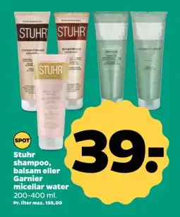 Netto STUHR Shampoo, balsam eller garnier micellar water tilbud