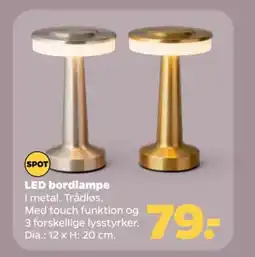 Netto LED bordlampe tilbud