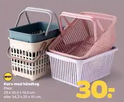 Netto Kurv med håndtag tilbud