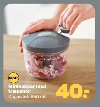Netto Minihakker med træksnor tilbud