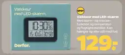 Netto Vækkeur med led-skærm tilbud