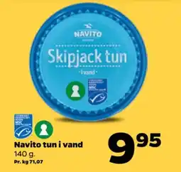 Netto NAVITO Tun i vand tilbud