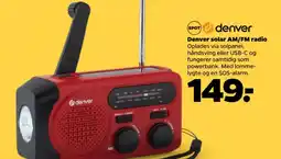 Netto DENVER Solar AM/FM radio tilbud