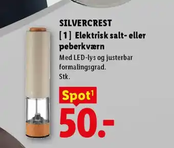 SILVERCREST Elektrisk salt- eller peberkværn