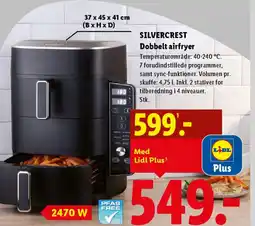 Lidl SILVERCREST Dobbelt airfryer tilbud