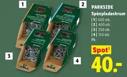 Lidl PARKSIDE Spånpladeskruer tilbud