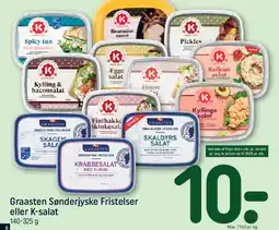 REMA 1000 Graasten Sønderjyske Fristelser eller K-salat tilbud