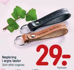REMA 1000 Nøglering i ægte læder tilbud