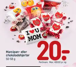 REMA 1000 Marcipan- eller chokoladehjerter tilbud