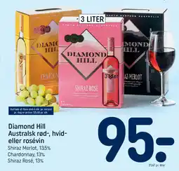 REMA 1000 Diamond Hill Australsk rød-, hvid- eller rosévin tilbud