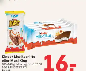 Kinder Mælkesnitte eller Maxi King