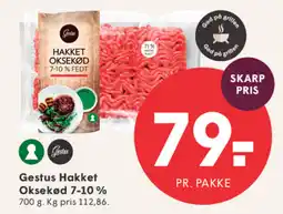 SPAR Gestus Hakket Oksekød 7-10 % tilbud