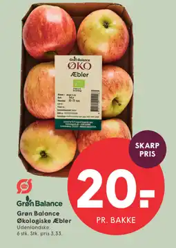 SPAR Grøn Balance Økologiske Æbler tilbud