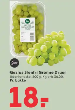 SPAR Gestus Stenfri Grønne Druer tilbud