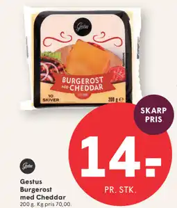 SPAR Gestus Burgerost med Cheddar tilbud