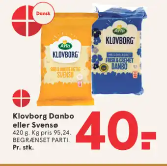 Klovborg Danbo eller Svensø